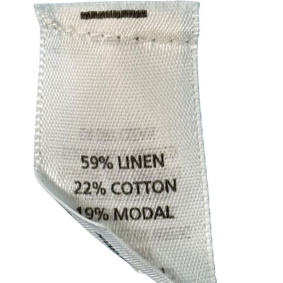 J Jill Womens Linen Cotton Blend Open Blue Cardigan Waterfall Sweater Open sz L - Picture 15 of 16